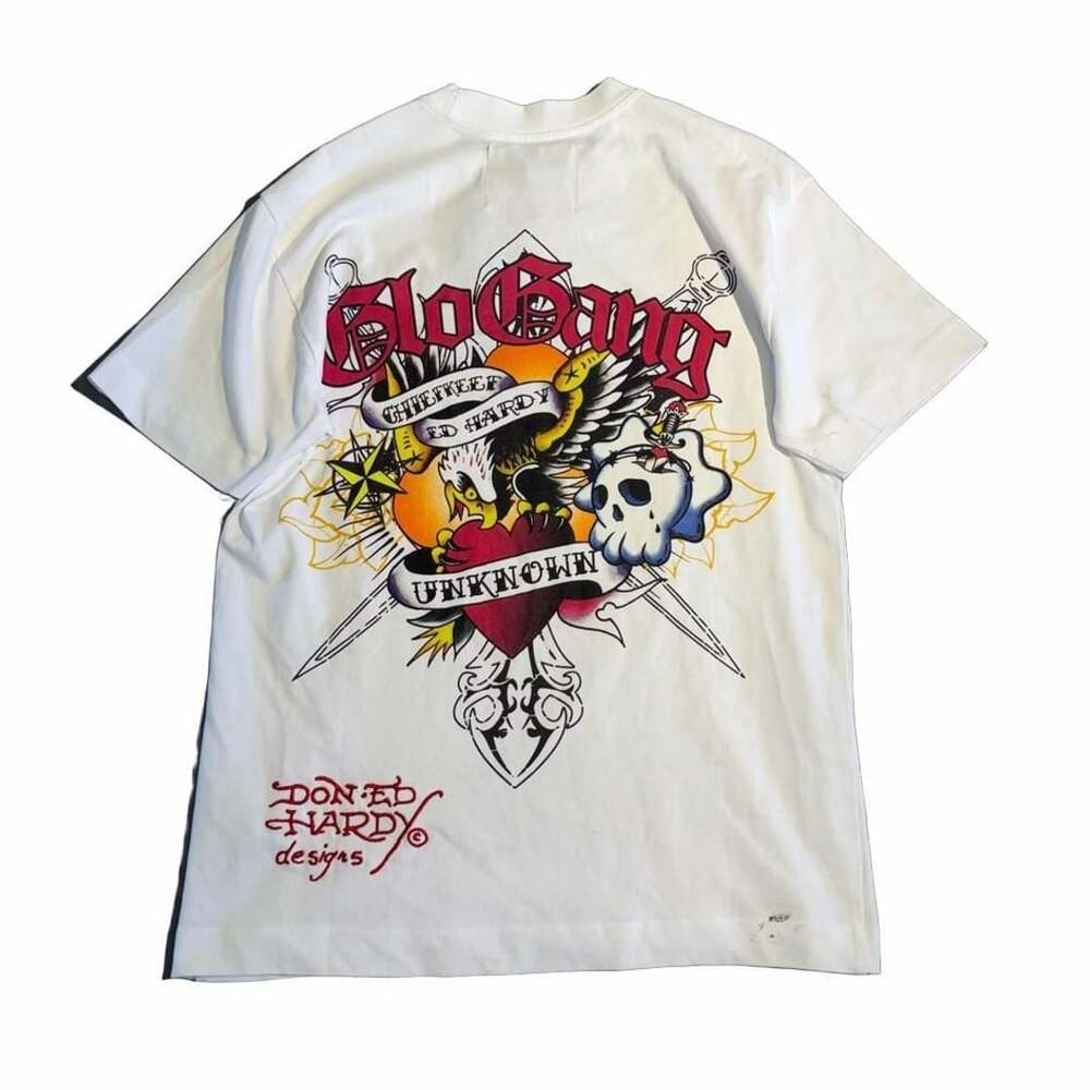 Chief Keef X Ed Hardy X Unknown London T-Shirt Size XS White